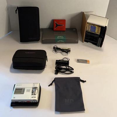 Vintage Sony Mini Disc Walkmans And Mini Discs