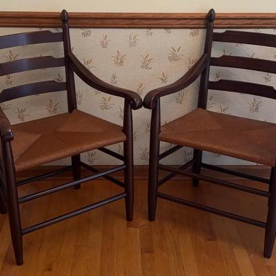 Clore Ladderback Dining Armchairs (2) "Red Mahogany"