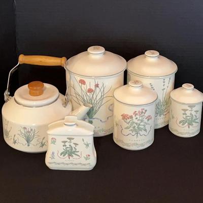 Woodbine Meadows Canisters, Kettle & More