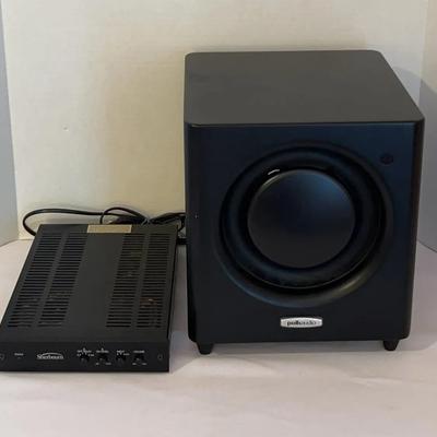 Polk Audio Powered Subwoofer And Sherborn G53023 Amplifier