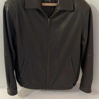 Jos A Bank Leather Jacket  (Large)