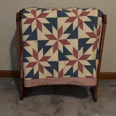Quilt and Quilt Rack