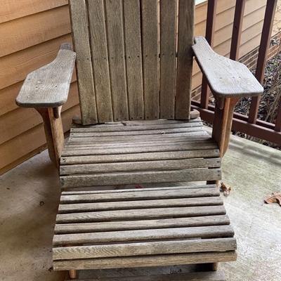 Adirondack Chair and Footstool