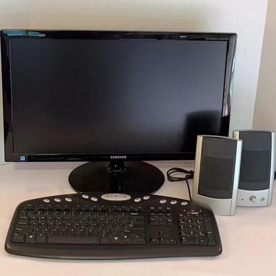 Samsung 24” SB300 Series LED Business Monitor W/ Diamond Audio PC Speakers & More