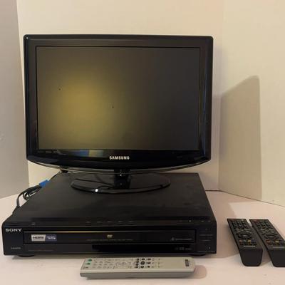Sony 5-Disc CD/DVD Player plus Samsung 19" LCD TV