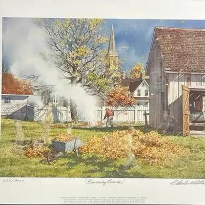 “Burning Leaves “ by Charles L. Peterson - 888/2000