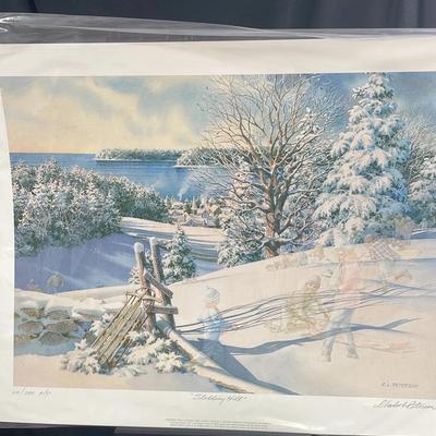 “Sledding Hill” by Charles L. Peterson - 23/280 A/P