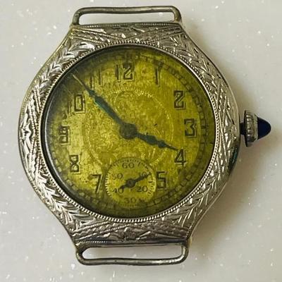 Vintage 14K White Gold “Elgin” Watch 
