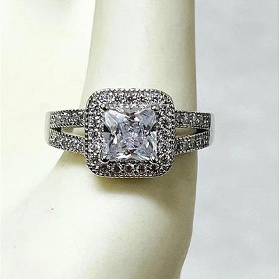 Sterling Silver Cocktail / Bridal Ring