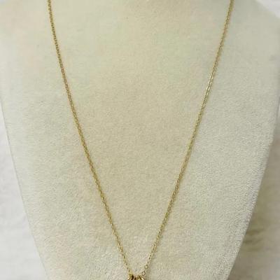1/20 14KGF Necklace with Initial Pendants