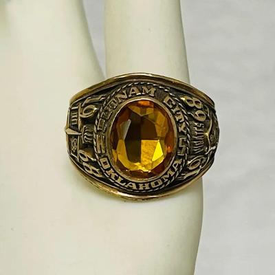 10K Gold 1968 Putnam City Oklahoma “Balfour”Class Ring  