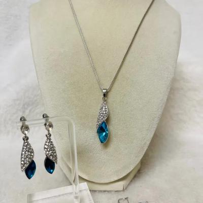Vintage Rhinestone Cocktail Jewelry Set