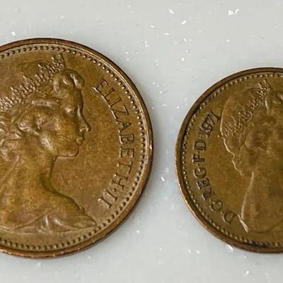 1971 U.K. Decimal Coins 