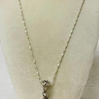 Sterling Silver Mystic Topaz Necklace
