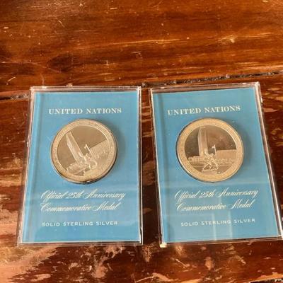 UN 25th Anniversary Sterling Coins