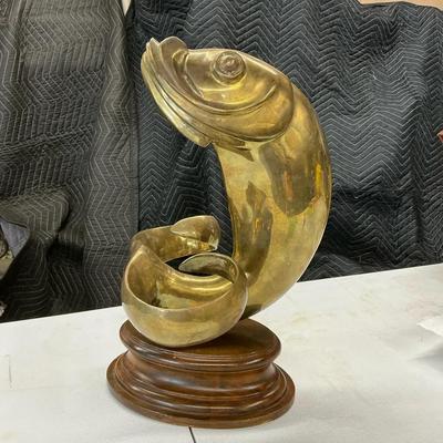 MCM Brass Fish Sculpture
