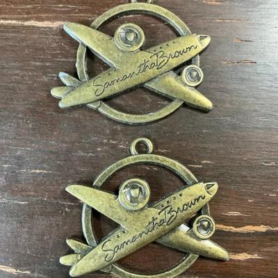 Samantha Brown Airplane Logo Tags