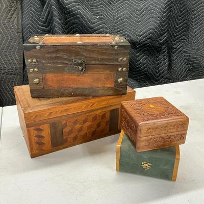 Wooden Treasure Jewelry Boxes