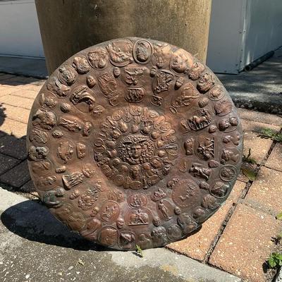 Copper Medusa Greco-Roman Mythology Plaque