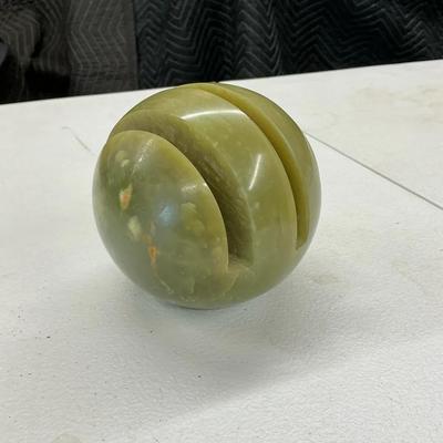 Green Onyx Stone Letter Holder