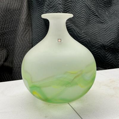 Tarnowiec Green Opaque Vase