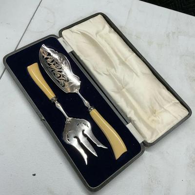 Antique Bakelite Fish Serving Set #2