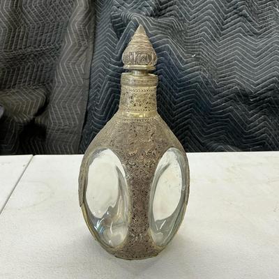Asian Motif Overlay Decanter