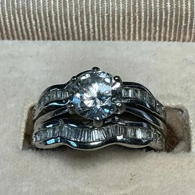 Sterling 925 Bridal Ring Set