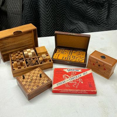 Vintage Mini Wooden Games