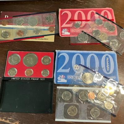 Coin Proof Sets Bicentennial, 1984 And 2000