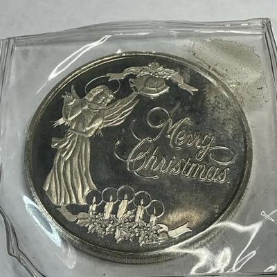 Disney Christmas Silver Coin One Troy Ounce
