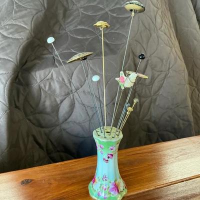 Hat Pins And Holder