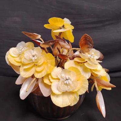 Vintage Seashell Floral Centerpiece 