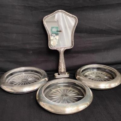 Gorham Sterling Mirrors, Whiting Ashtrays and More