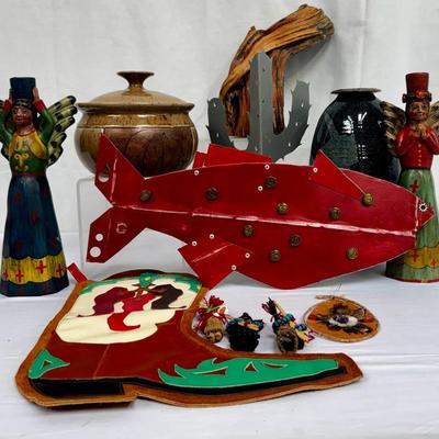 Wooden Folk Art, Ceramic Pottery Art And More! 