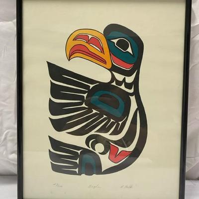 Signed Framed Raymond Peck Lithograph