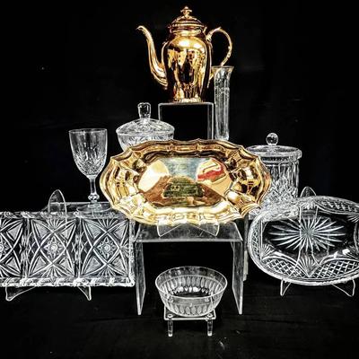 Fine Crystal & Porcelain Serveware (Webb England, Royal Worcester, Shannon & More)