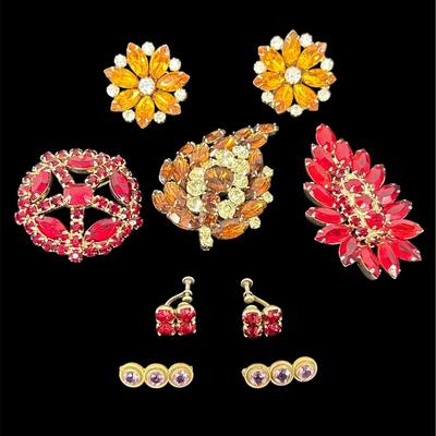 Vintage Rhinestone Costume Jewelry