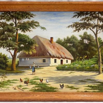 MCM original oil, painting, by W. Rumiantseff