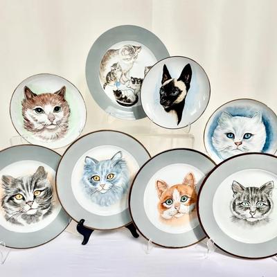 Cat Plates By Local Tucson, AZ Artist Kay Malleck