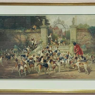 The Sanctuary by Thomas Blinks, Vintage Fox Hunting Print