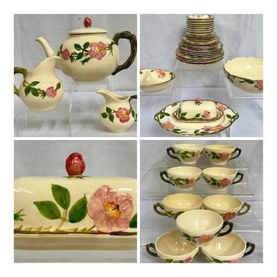 53-pc Set Franciscan Desert Rose Earthenware