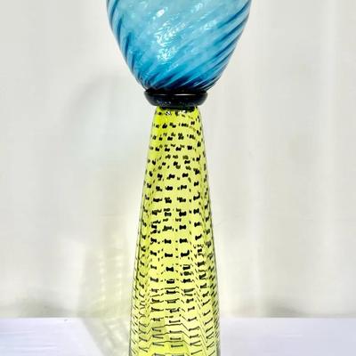 Tom Philabaum Studio Hand Blown Art Glass Sculpture 24”
