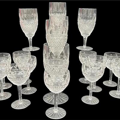 (6) Crystal Water & (11) Crystal Port - Elegant Hand-cut Pattern