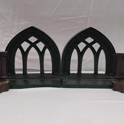 Vintage Cast Iron Bradley & Hubbard Bookends 