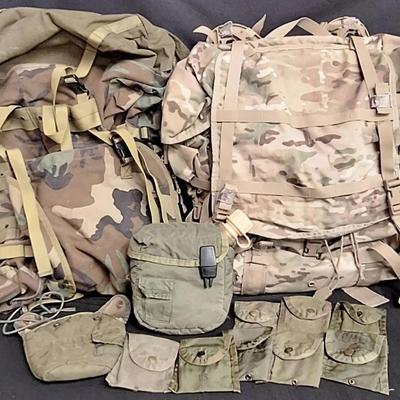 Two USA Military Ruck Sacks And More