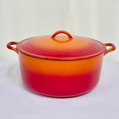 Flame Colored Vintage Descoware Famously Used By Julia Child