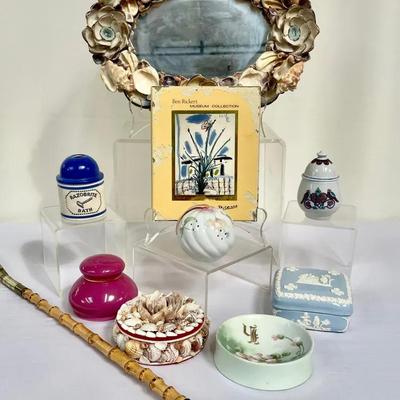 Bath And Beauty Decor Feat. Wedgwood Trinket Dish And More