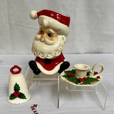 Vintage Parma Santa Head Vase and More