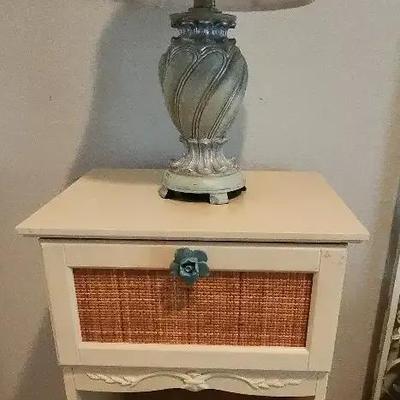 Night Stand And Lamp 